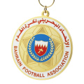 Günstige Custom Brass Souvenir American School Hard Emaille Football Logo Award Medaille und Trophäen zum Verkauf